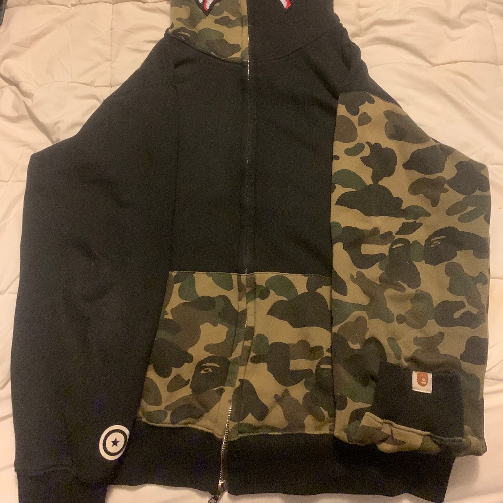Used Authentic Bathing Ape Full Zip Hoodie